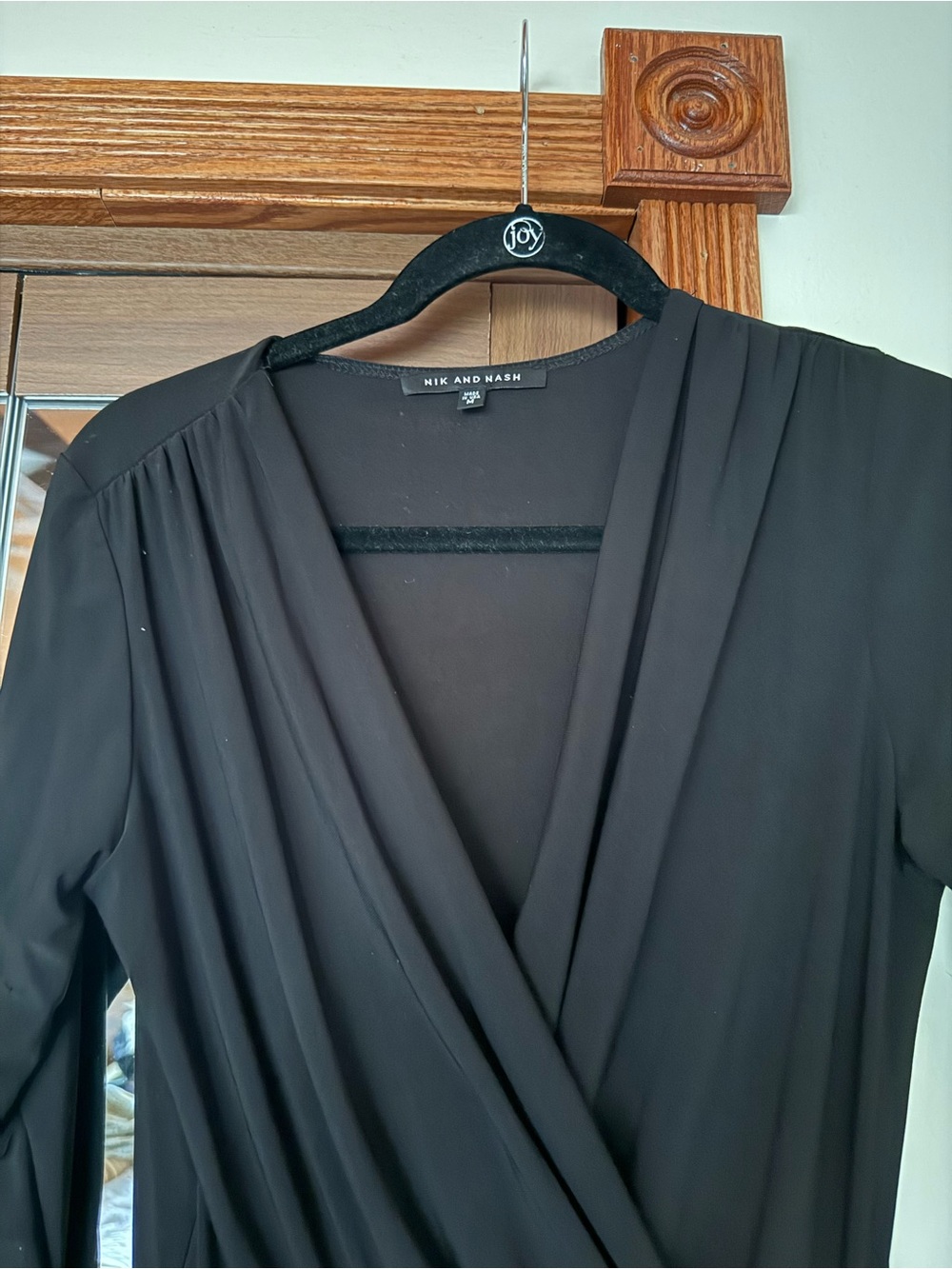 Black Wrap-Style Women's Jumpsuit